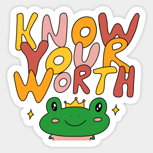 Know your worth Sticker